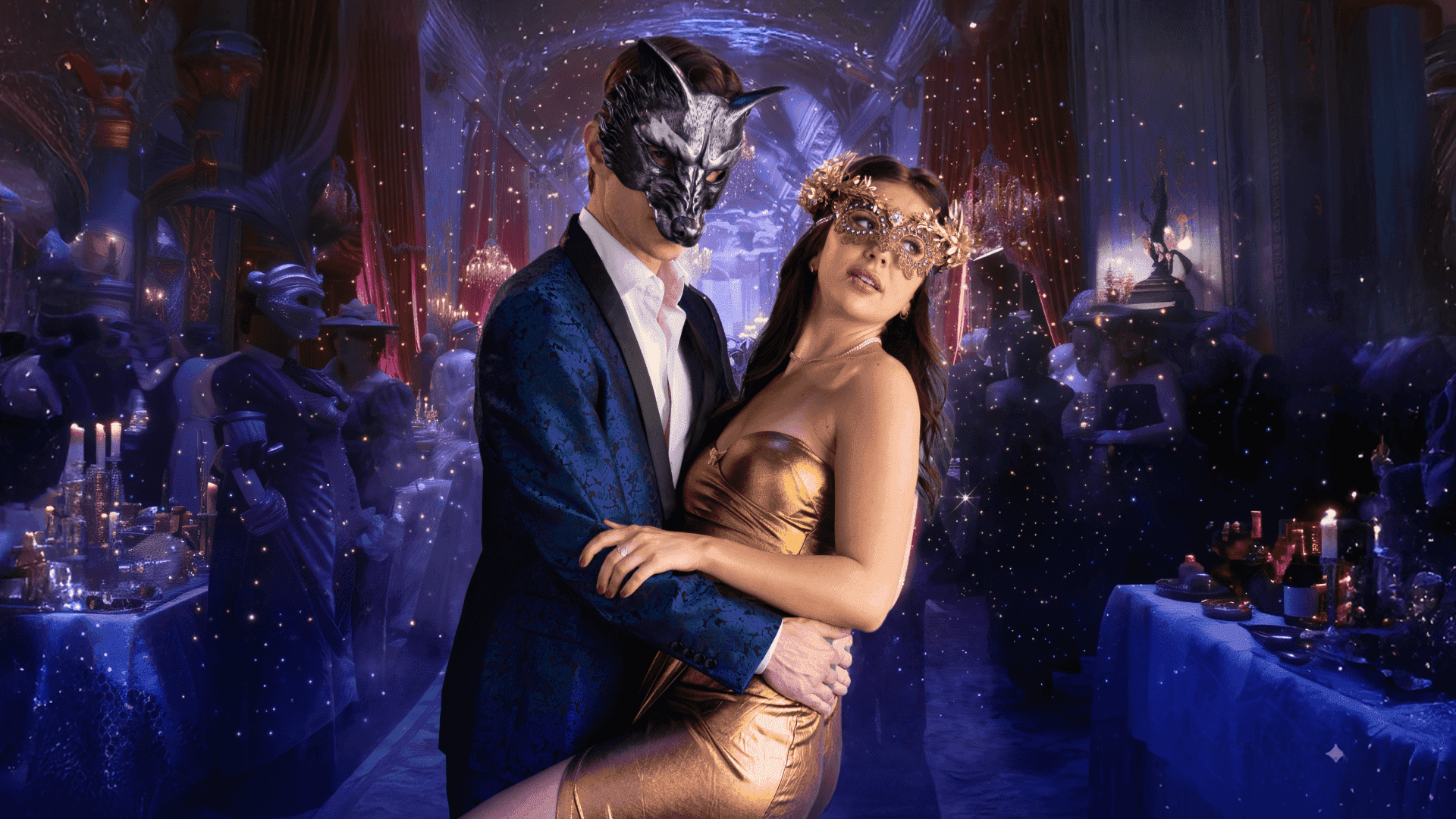 Baile de máscaras à meia-noite do bilionário